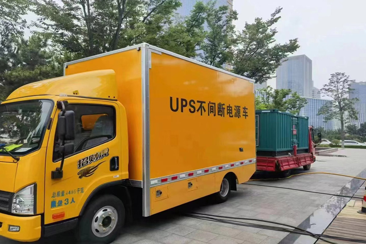 墨竹工卡发电机租赁施工现场