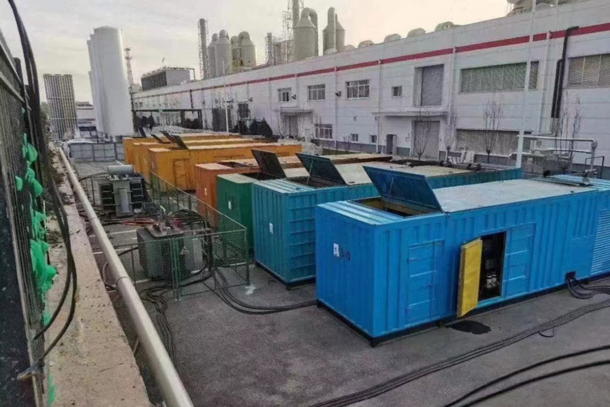 墨竹工卡发电机租赁施工现场